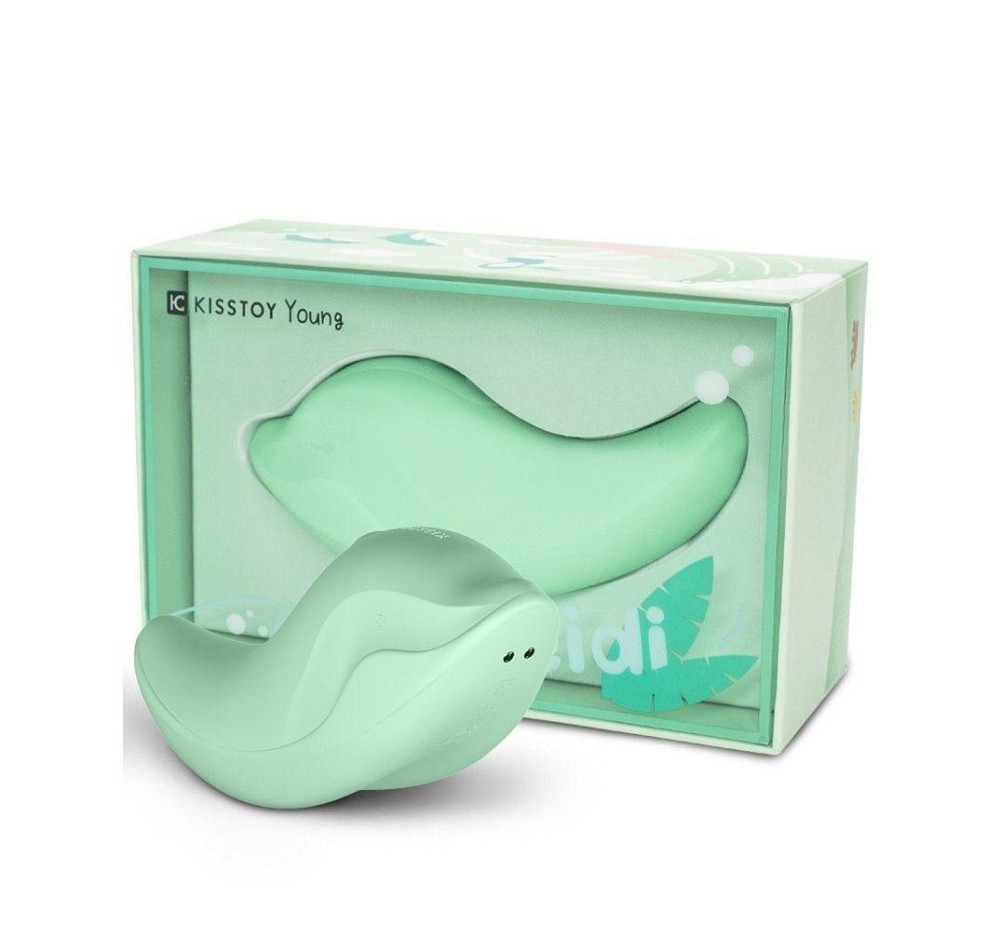 Вибратор и клиторальный стимулятор KISSTOY Heidi Green Sex Aura Киев - изображение 2