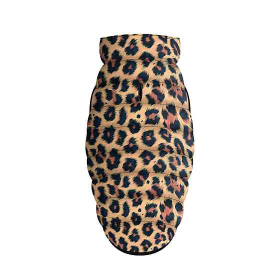 Курточка для собак WAUDOG Clothes малюнок "Леопард", M50, В 76-79 см, С 55-61 см Київ