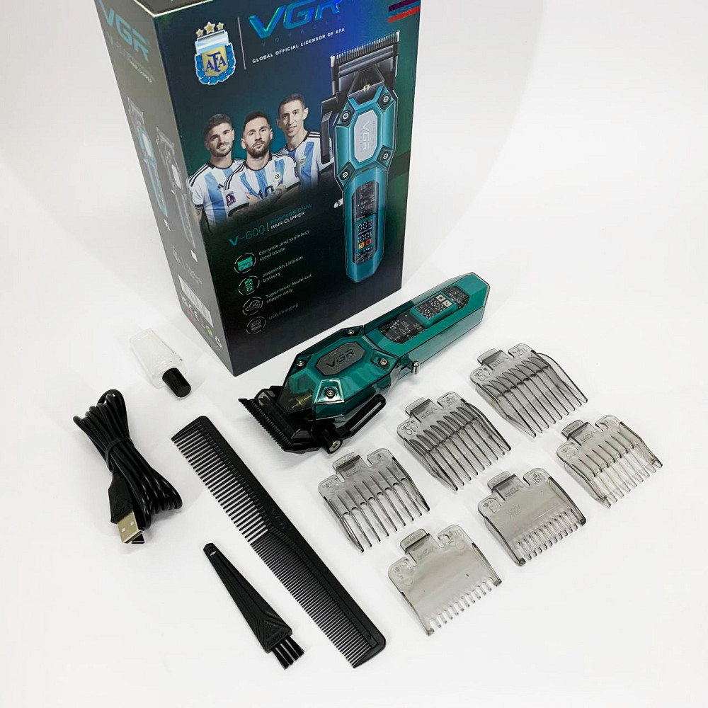 Тример для стрижки акумуляторний професійний VGR V-600, Машинка для стрижки волосся бездротова DO-92 Львів - фото 19