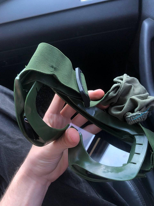 Тактичні окуляри (3 вставні лінзи) Оливковий Вінниця - фото 2