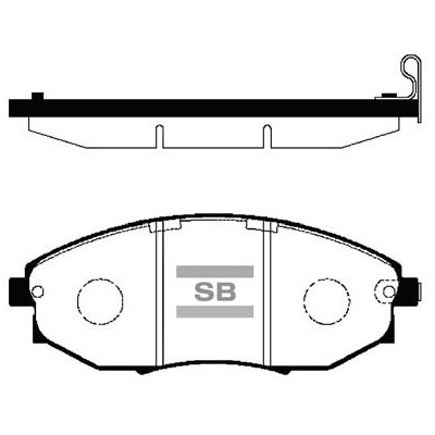 Гальмівні колодки HI-Q SP1193 Вінниця - фото 1