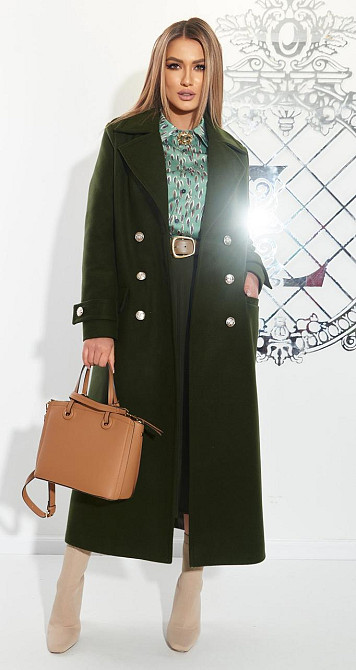 Лаконічне пальто з красивою фурнітурою (42) Київ - фото 5