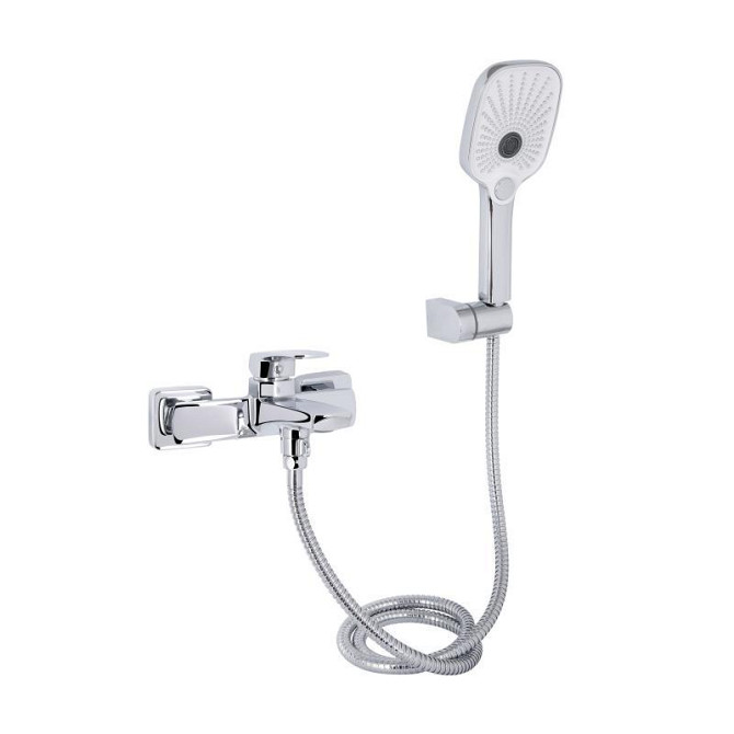 Змішувач для ванни з душовим гарнітуром Qtap Tern QTTER259CRM47586 Chrome Харків - фото 1