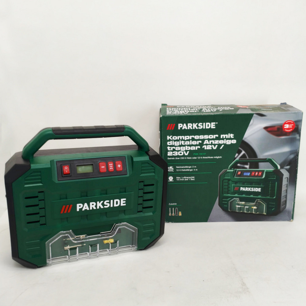 Автомобільний компресор 12/220в Parkside PMK 150 A1 компресор для підкачування коліс PY-56 Львів - фото 8