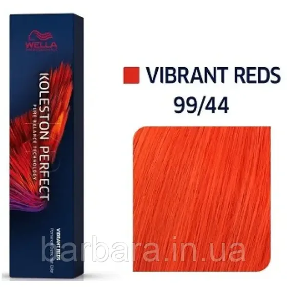 Фарба для волосся Wella Koleston Me+ Vibrant Reds 99/44 Очень светлый блонд интенсивный красный интенсивный Карамельный десерт Киев