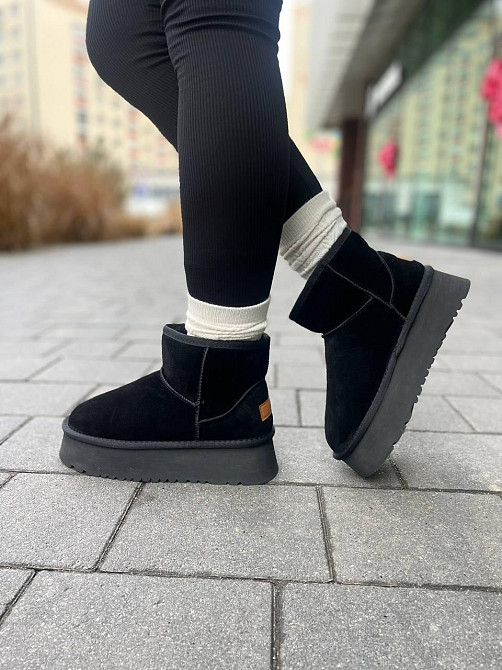 Без бренда Угги жіночі BESSKP -1 чорні (зима, замша натуральна) (5757) 41 Коломыя - изображение 7
