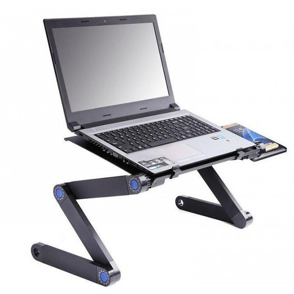 Столик для ноутбука с регулируемым наклоном Laptop Table T8, Удобный столик для ноутбука в кровать GT-82 Львов - изображение 12