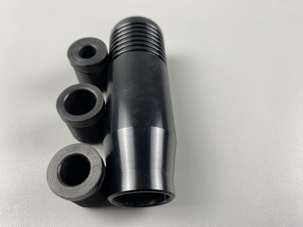 Наконечник на ручку кп, набалдашник на коробку передач ручка кп + 3 штуцери в комплекті чорний Мукачево - фото 8