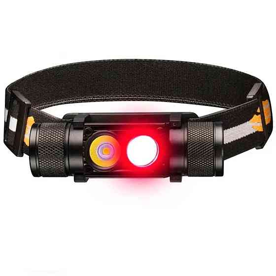 Тактичний ліхтар налобний Sofirn H25LR з червоним світлом 660лм + акумулятор 3400 мАг Вінниця