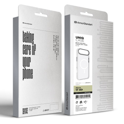 Чохол до мобільного телефона Armorstandart Uniq MagCase Apple iPhone 17 Air Matte Clear (ARM86279) Вінниця - фото 2