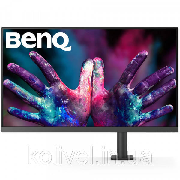 TFT 31.5" BenQ PD3205UA, IPS, 4K UHD, 99% sRGB, HDMI, DP, USB-С, USB-hub, HAS, колонки, темно- сірий Київ - фото 2