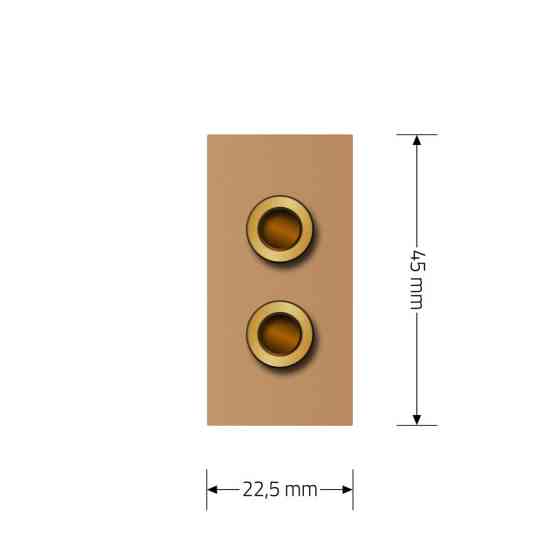 LIVOLO Аудіо розетка LIVOLO Banana Plug, золота, для колонок / підсилювача, модуль 0.5 поста (V Коломия
