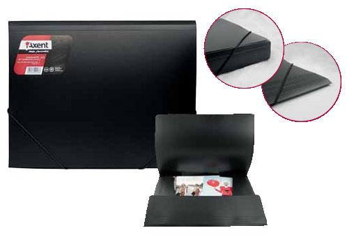 Папка на гумці "Axent" A3 1506-01-А чорна, шт Київ - фото 1