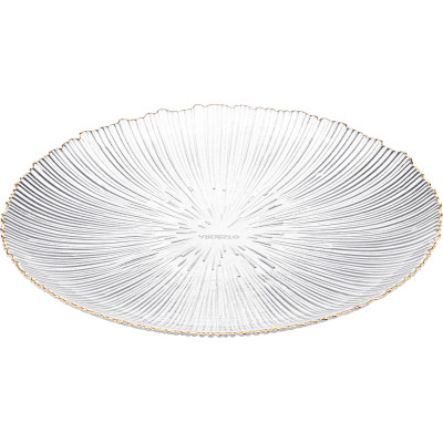 Тарелка Ardesto Mallow, 21см, скло, прозорий (AR5012) Винница - изображение 1