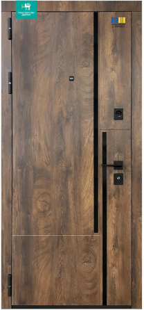 Двері вхідні Міністерство дверей П-3К-573 Квартира Спил кольячний / Спил медовий 860х2050 мм Київ