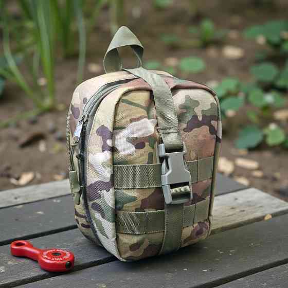 Аптечка ЗСУ тактическая с быстрым сбросом на липучке мультикам крепление на Молли на плитоноску рпс Одесса