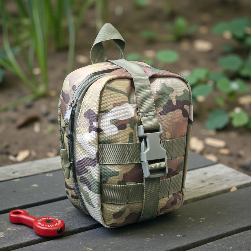 Аптечка ЗСУ тактическая с быстрым сбросом на липучке мультикам крепление на Молли на плитоноску рпс Одесса - изображение 1