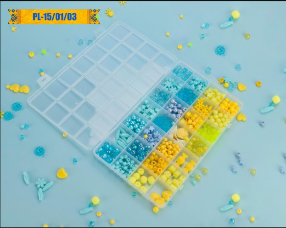 Набор бисера для изготовления креативных аксессуаров PL-15/01/03 бусины, бисер, подвески Винница