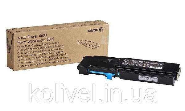 Тонер картридж Xerox PH6600/WC6605 Cyan (6000 стор) Київ - фото 1