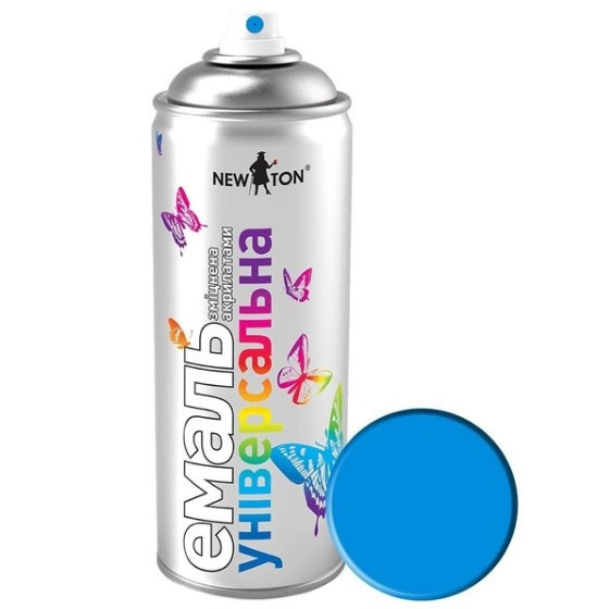 Емаль універсальна 400мл 5015 блакитний аерозоль NEW TON Житомир - фото 1
