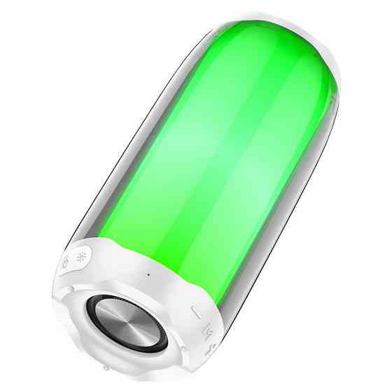 Вluetooth колонка HOCO HC8 white с LED-подсветкой Винница