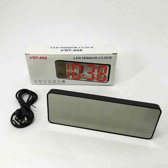 Часы сетевые электронные светящиеся настольные VST-898-4, Часы с подстветкой, Электронные часы YB-872 на стол Киев