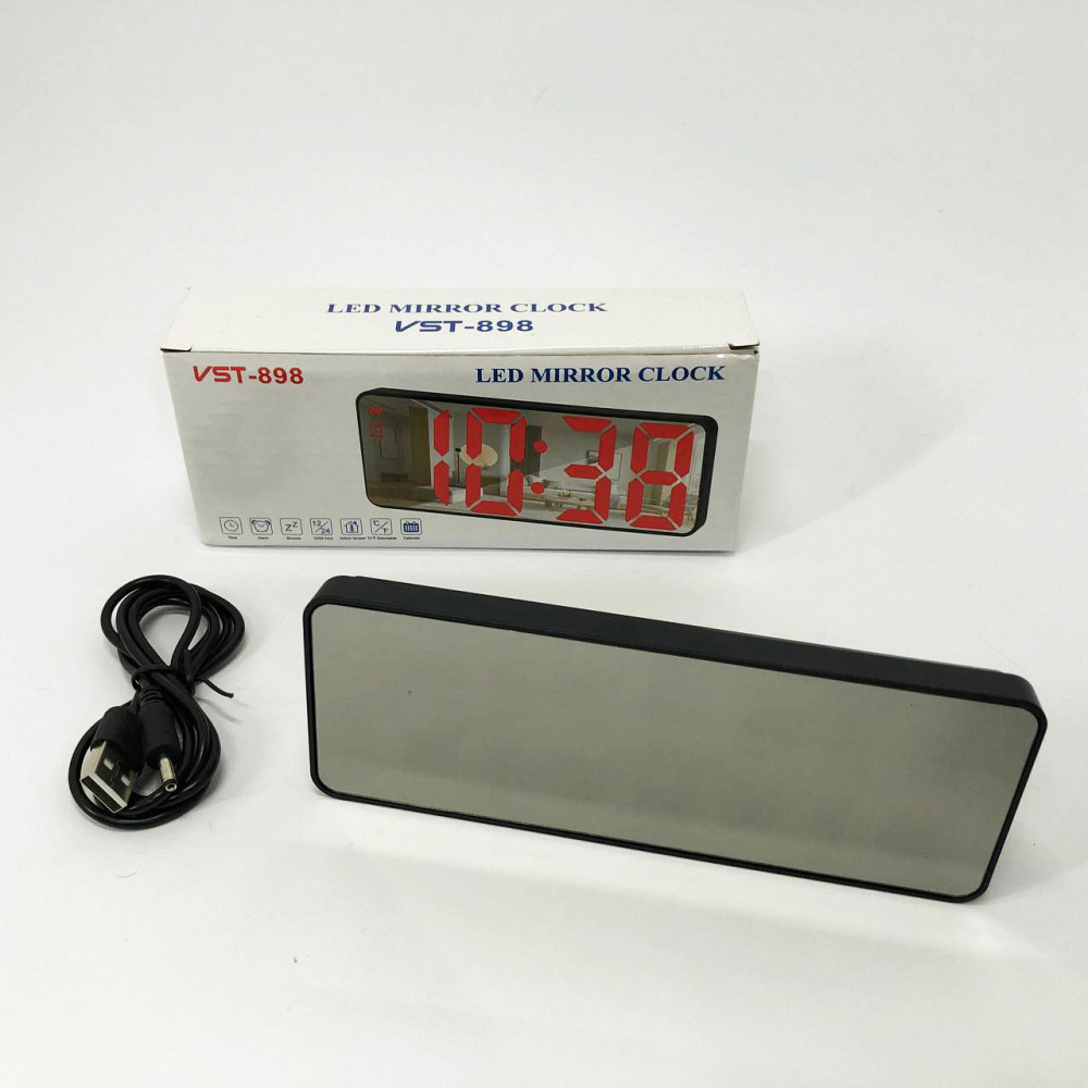 Часы сетевые электронные светящиеся настольные VST-898-4, Часы с подстветкой, Электронные часы YB-872 на стол Киев - изображение 4