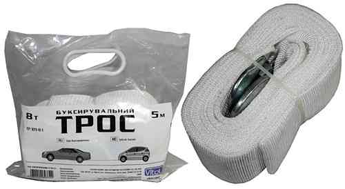 Трос 8Т х75мм х5,0м TP-109-8-1 гачок/кульок Вінниця