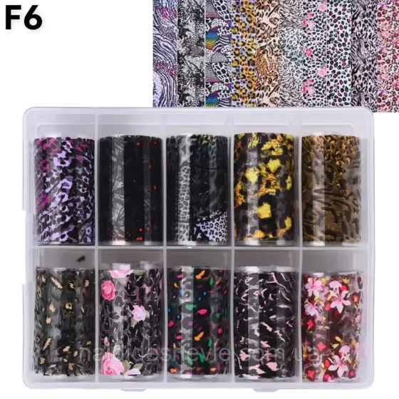 Фольга для нігтів 10шт/уп Київ