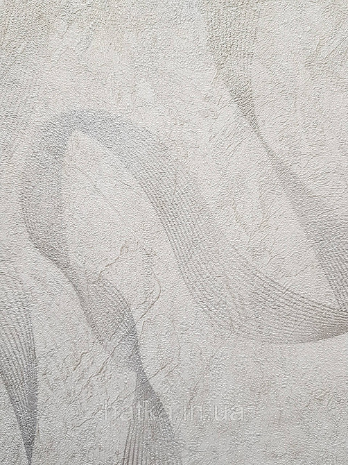 Шпалери метрові вінілові на флізеліні Sintra Vila абстракція зигзаги смуги молочні сріблясті 532508 Київ - фото 3