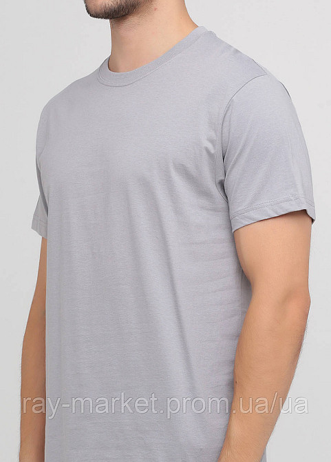 Футболка базова Stedman Classic-T Unisex  чоловіча світло-сіра (ST2000-SGY) Київ - фото 3