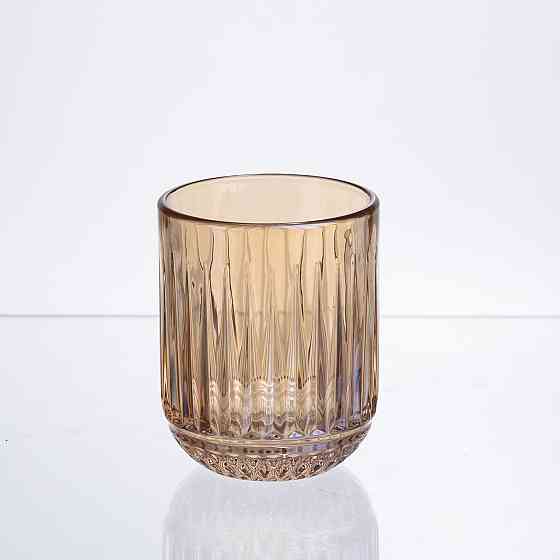 Набір склянок 6 штук 250 мл із товстогого скла бурштиновий HP-19-248 Коломия