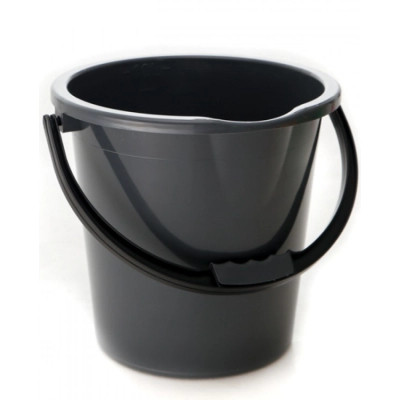 Відро господарське Горизонт Комфорт Сіре 10 л (гор-02040/сірий) Вінниця - фото 1