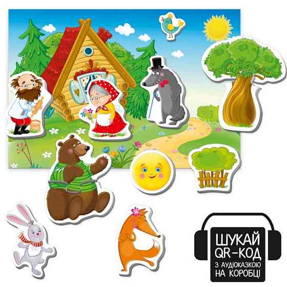 Дитячий розвивальний магнітний театр "Колобок" VT3206-38 з аудіоказкою Казкові голоси Вінниця