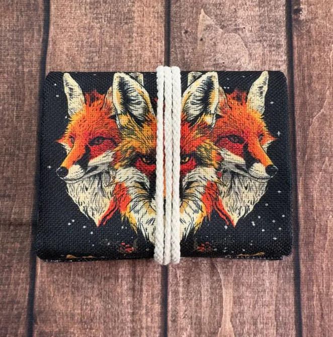 Сумка для хранения карт Таро 38×17 см с лисами и лунными символами — футляр для рун и карт Киев - изображение 3