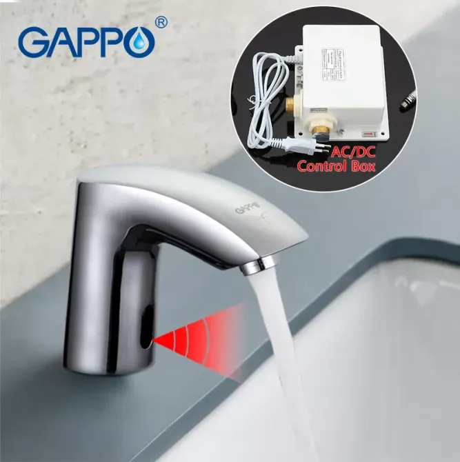 Змішувач для умивальника сенсорний GAPPO G518, хром Київ - фото 2