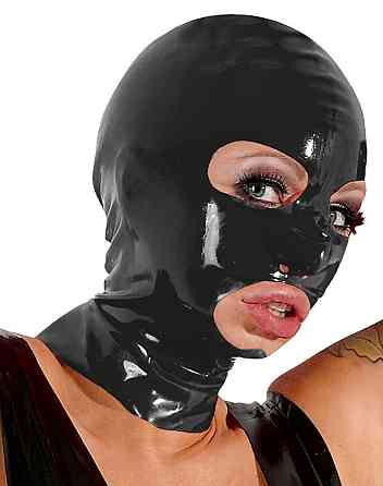 Маска - 2920050 Late X Latex Mask Black Sex Aura Киев
