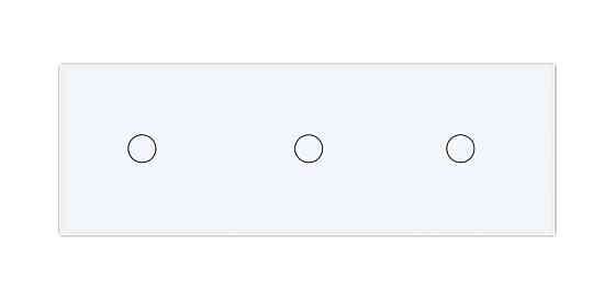 Розумний сенсорний ZigBee вимикач 3 сенсорів (1-1-1) Livolo білий (VL-C701Z/C701Z/C701Z-11) Коломыя