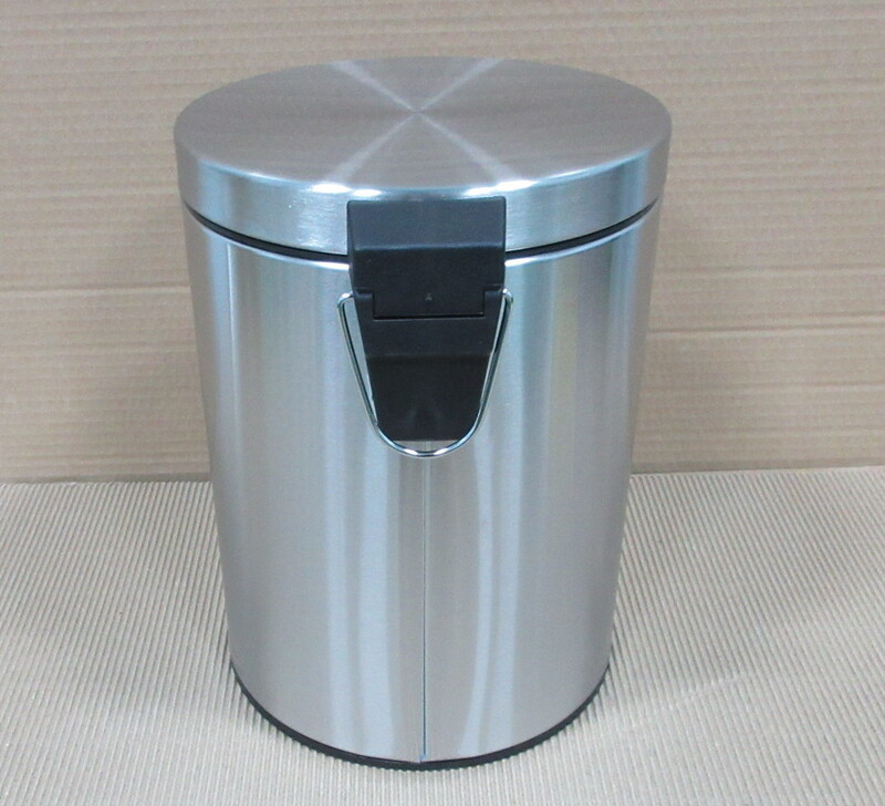 Круглое мусорное ведро Zerix Solo-TC0105 5 л, нержавеющая сталь, цвет SS Color (ZX5897) Харьков - изображение 19