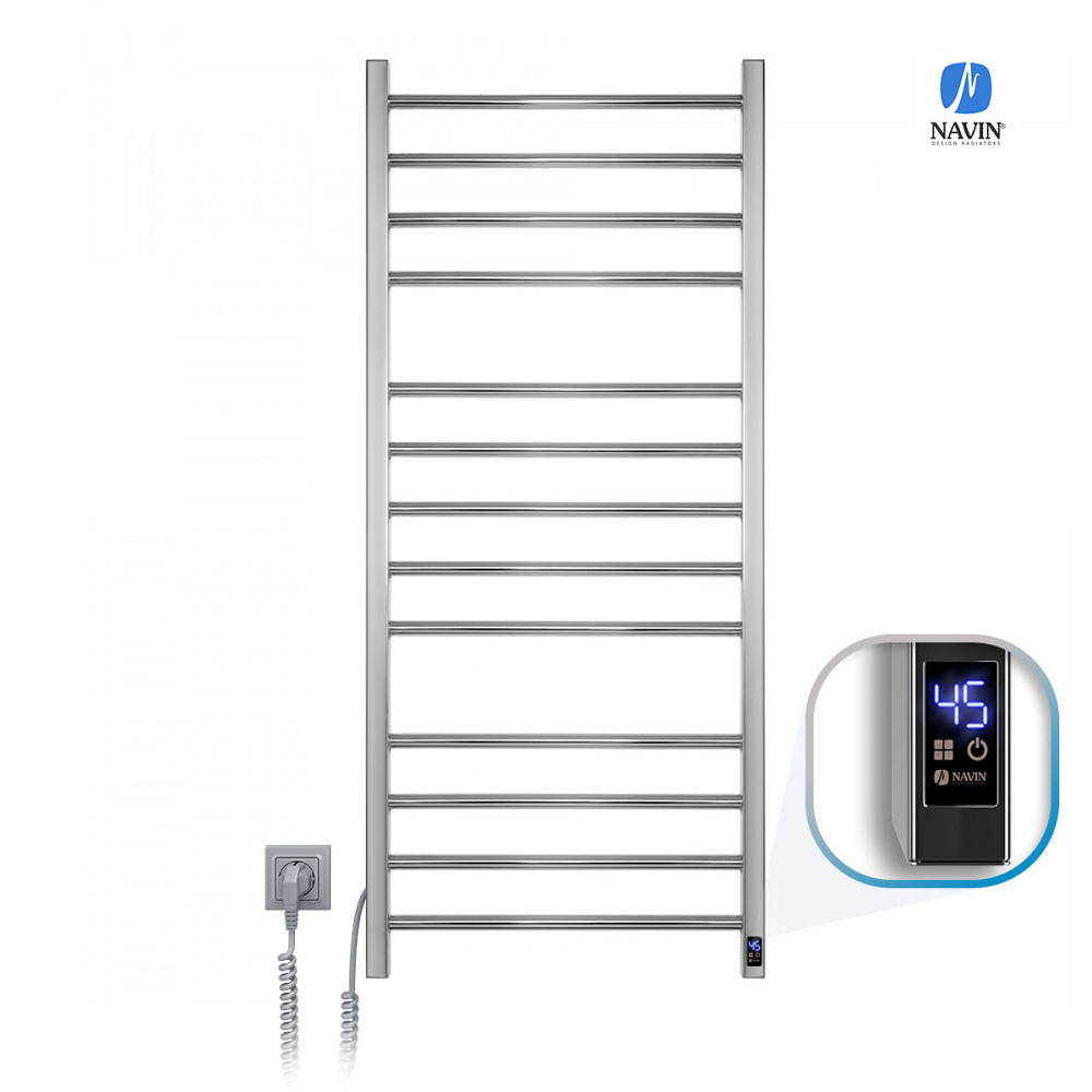 Рушникосушка електрична NAVIN Класик Квадро 500х1200 Sensor з таймером, ліва Київ - фото 3
