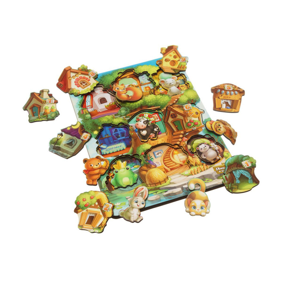 Деревянный пазл-вкладыш 