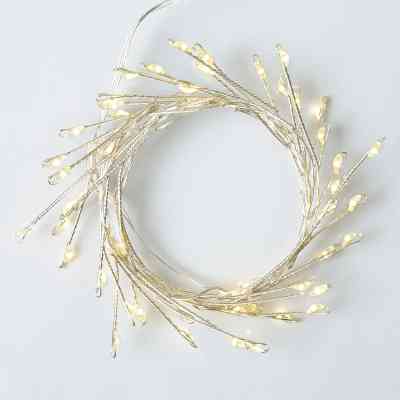 Гирлянда YES! Fun Кластер на медной проволоке 50 LED Тепло-белая 1 м Статичная Батарейка (975017) Винница