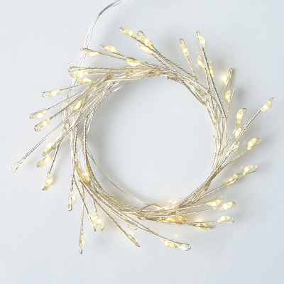 Гірлянда YES! Fun Кластер на мідному дроті 50 LED Тепло-біла 1 м Статична Батарейки (975017) Вінниця - фото 1