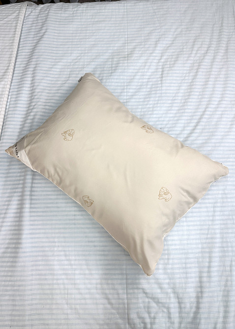 Подушка для сну гіпоалергенна Decorator Wool 50x70х20 см, колір бежевий (84-175) Київ - фото 3