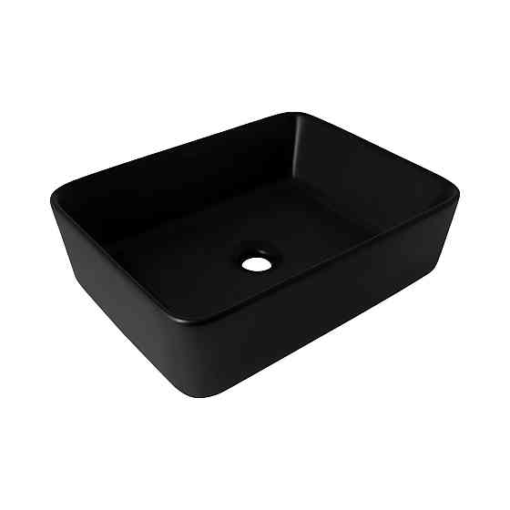 Раковина-чаша Qtap Tern 480х370х135 Matt black QT176069MB Киев