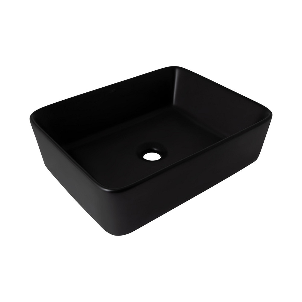Раковина-чаша Qtap Tern 480х370х135 Matt black QT176069MB Київ - фото 6