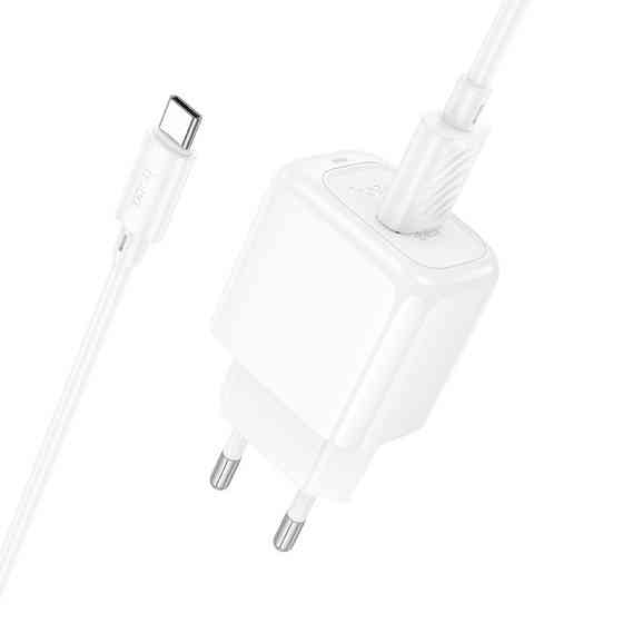 Сетевое зарядное устройство с кабелем HOCO CS52A Surplus single-port QC3.0 charger set(Type-C) White Одесса