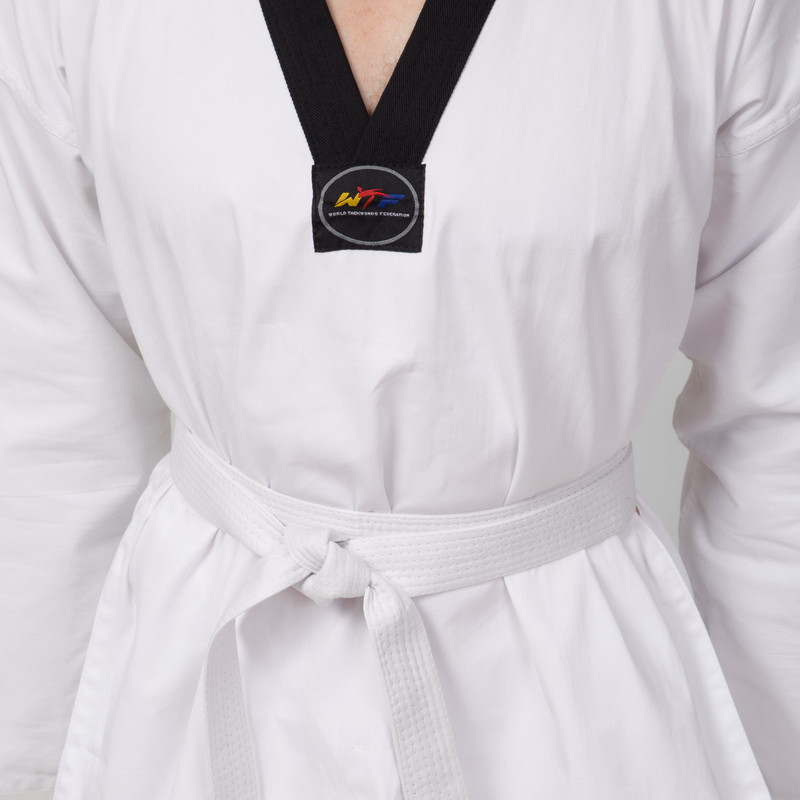 Кімоно для тхеквондо (добок) MATSA MA-0018 (зріст 149-190) Вишневе - фото 2