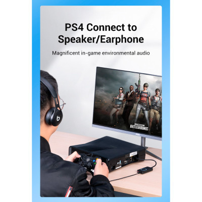 Звуковая плата Vention Audio USB 3х3,5mm jack 0.15m Volume Control (CDRBB) Винница - изображение 4