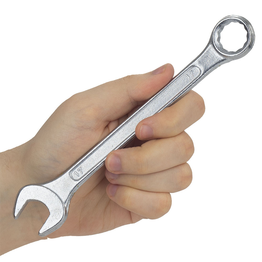 Ключ рожково-накидный 17мм standard GRAD (6020175) Ровно - изображение 7